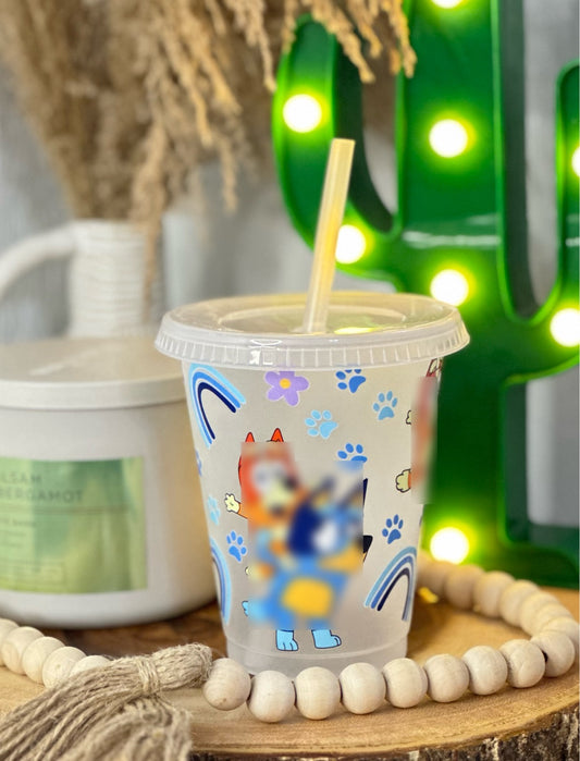 Blue & Orange Dogs Kids Cold Cup