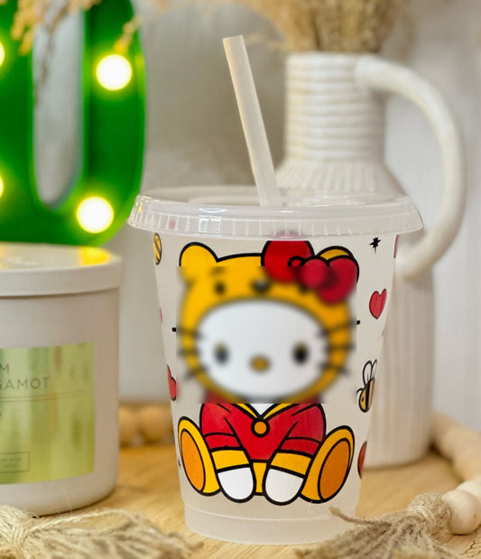 White Cat x Yellow Bear Kids Cup