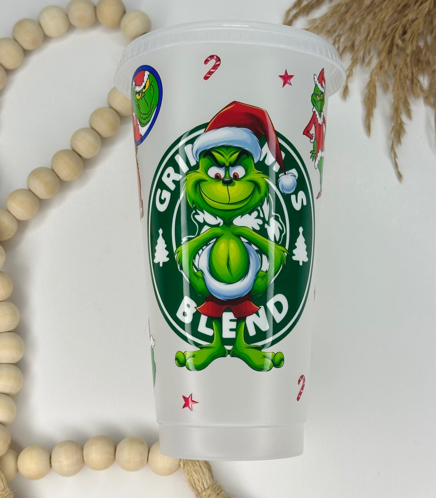 Green Guy Christmas Plastic Cup