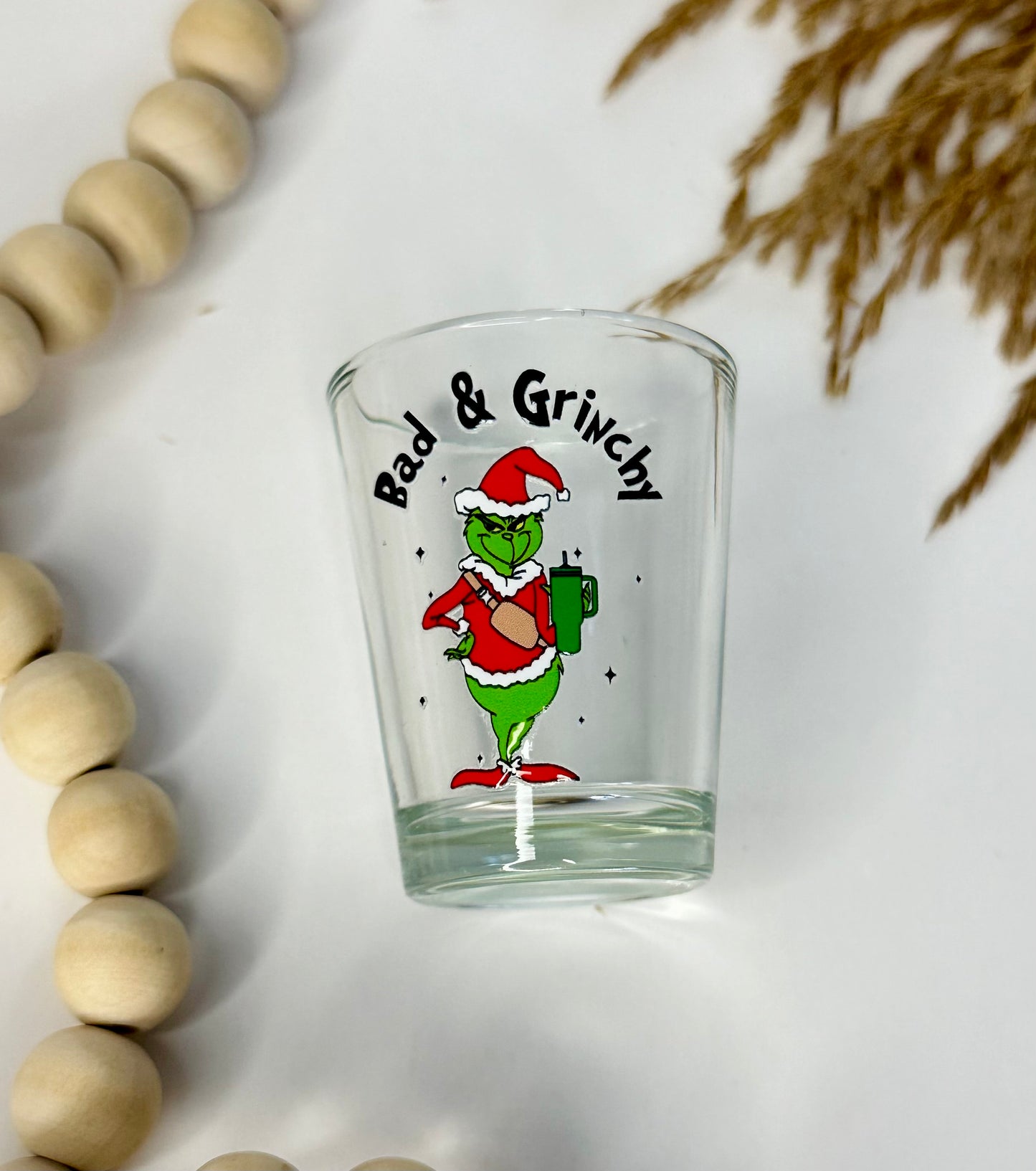 Bad & Grinchy Shot Glass