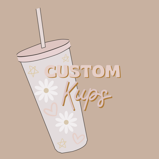 Custom Glass, Kids Or Cold Cups